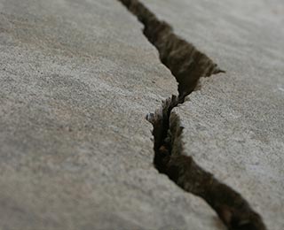 Pressure Crack on Basement Floor