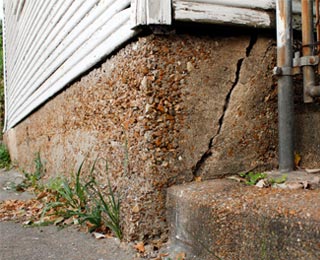 Foundation Sinking Into the Ground
